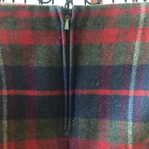 ESPRIT Wool Blend mini skirt - Green blue red plaid (Sz. US2) - Picture 2 of 5